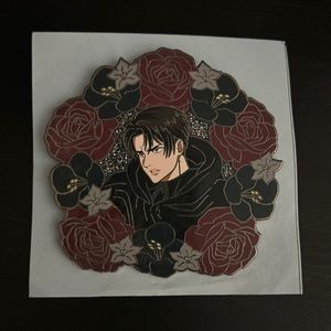 Levi Ackerman flower boys pin